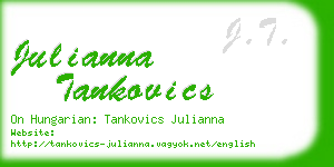 julianna tankovics business card